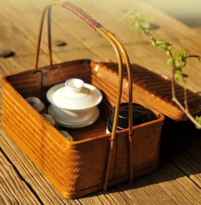 BambooWeave Handcrafted Storage Basket