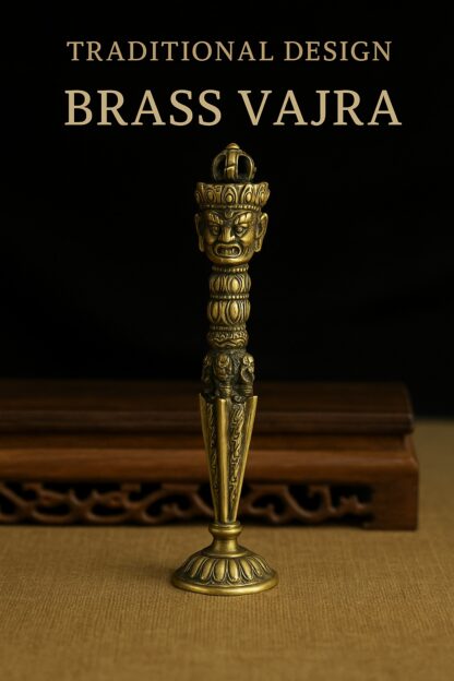 Tibetan Vajra Dorje Ritual Dagger – Handmade Alloy Phurba for Spiritual Protection & Meditation