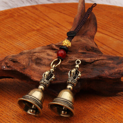 Blessing Bell — Tibetan Brass Pendant