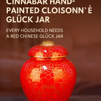Jingtailan Cloisonné Enamel Tea Jar – Handmade Imperial-Style Copper Canister