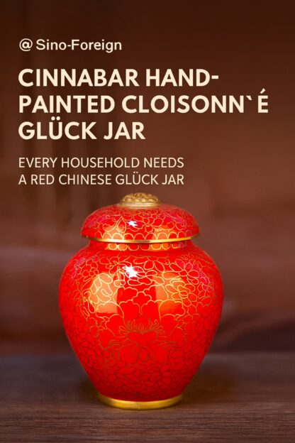Jingtailan Cloisonné Enamel Tea Jar – Handmade Imperial-Style Copper Canister