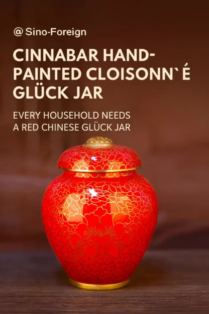 Cloisonné Enamel Tea Caddy – Handcrafted Jingtailan Jar with Filigree Detailing