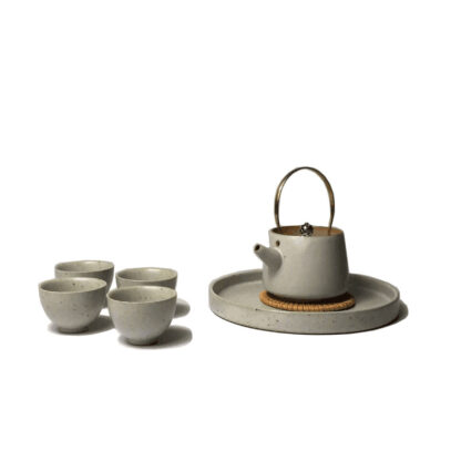 Ru Kiln Ceramic Tea Set – 5-Piece Traditional Chinese Teaware