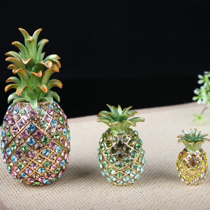 Enamel Crystal Pineapple Ornament - Image 3
