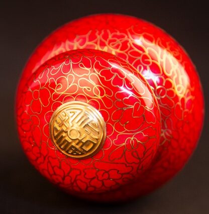 Jingtailan Cloisonné Enamel Tea Jar – Handmade Imperial-Style Copper Canister - Image 4