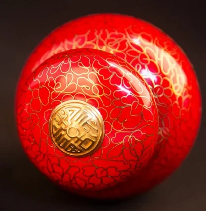 Cloisonné Enamel Tea Caddy – Handcrafted Jingtailan Jar with Filigree Detailing - Image 2