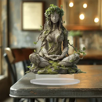 Bohemian Goddess Acrylic Standee – 2D Decorative Figurine for Boho Decor - Image 3