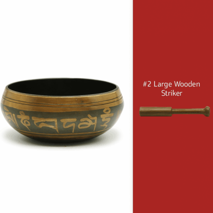 Tibetan Meditation Bowl – Mantra Singing Bowl with Mallet - Image 3