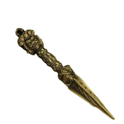 Tibetan Vajra Dorje Ritual Dagger – Handmade Alloy Phurba for Spiritual Protection & Meditation - Image 5
