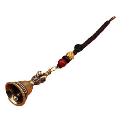 Blessing Bell — Tibetan Brass Pendant - Image 4