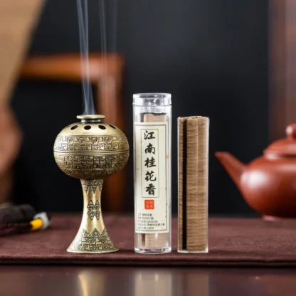 Agarwood Sandalwood Incense Holder – Traditional Cloud Motif Burner - Image 6