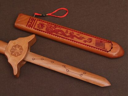 Feng Shui Protective Chinese Peach Wood Sword - Image 3