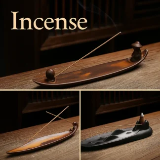 Zen-Inspired Ceramic Incense Holder – Horizontal Stick Burner Stand