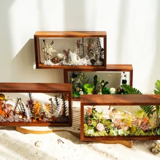 DIY Preserved Dried Flower Frame – Solid Wood Shadow Box Display