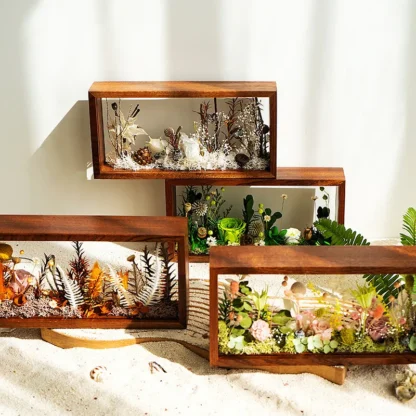 DIY Preserved Dried Flower Frame – Solid Wood Shadow Box Display