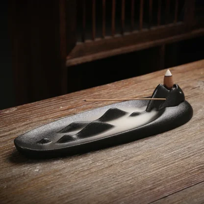 Zen-Inspired Ceramic Incense Holder – Horizontal Stick Burner Stand - Image 5