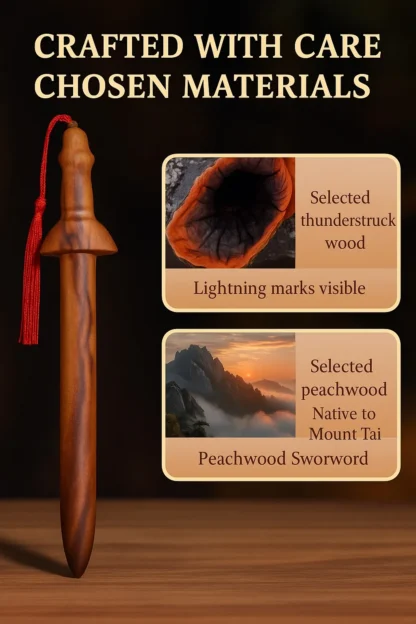 Daoist Lightning Talisman Peachwood Sword - Image 4