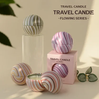 Flowing Series Travel Candle – Aromatherapy Scented Candle for Home, Travel & Gifts - Image 4