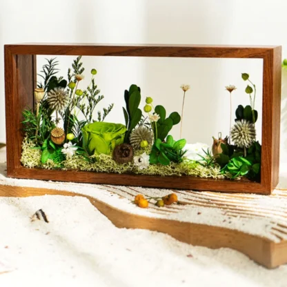 DIY Preserved Dried Flower Frame – Solid Wood Shadow Box Display - Image 4
