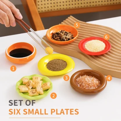 🍔 Ceramic Hamburger Dipping Sauce Dishes – Creative Mini Plates for Soy Sauce, Vinegar, Condiments & Snacks - Image 5